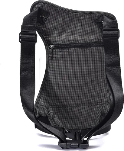 Vista 3 de Bolsa de pierna de gota Fanny PackLigero bolsa de cintura delgada para hombres mujeres viajes o correr caminando gris