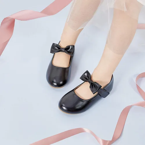 Vista 3 de Felix & Flora Zapatos de vestir para niñas pequeñas - Zapatos planos Mary Jane para niñas de flores, zapatos de ballet para fiestas y bodas