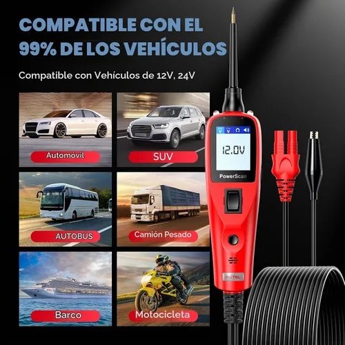 Vista 6 de Autel, medidor de sistema eléctrico PowerScan Ps100, medidor de circuito de Ps 100