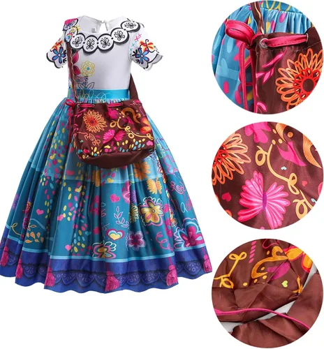 Vista 3 de WanBigVa Kids Girls Cartoon Costume Dress for Halloween Cosplay Dress-up Christmas Party Outfit