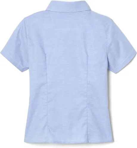 Vista 2 de French Toast Camisa Oxford de manga corta con botones y pinzas para niñas