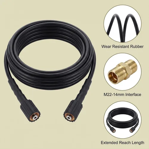 Vista 4 de NA022768 Manguera de lavado a presión, 26 pies con conector hembra M22