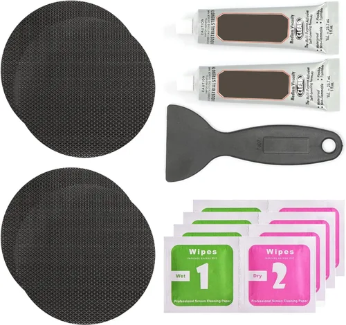 Vista 8 de Hareyou Trampoline Patch Repair Kit 4 inch Circle On Patches Repair Trampoline Mat Tear or Hole