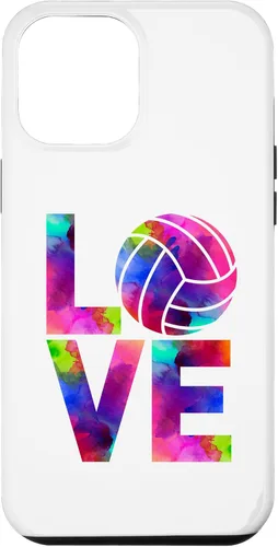 Vista 25 de Funda para iPhone 11 Pro Max Love Volleyball Watercolor Girl Team Tournament Retro Vibe