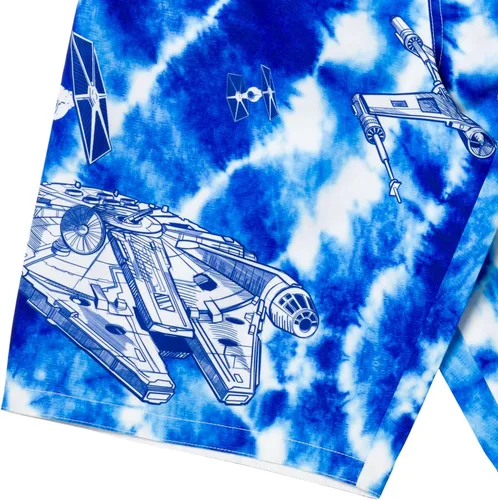 Vista 5 de STAR WARS X-Wing TIE Fighter Millennium Falcon Swim Trunks Little Kid to Big Kid
