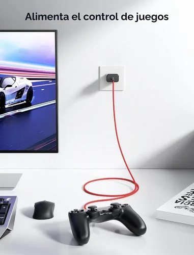 Vista 6 de JSAUX - Cable trenzado USB C a micro USB de 6.6 pies, cable tipo C a micro