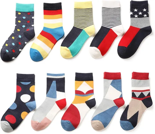 Vista 2 de SUNBVE Kids Boys Soft Fashion Cotton Dress Socks Gift