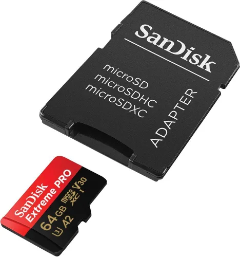 Vista 3 de SanDisk Tarjeta MicroSD Extreme Pro de 64 GB (2) Funciona con cámara de acción GoPro Para Hero 12 Black (SDSQXCU-064G-GN6MA) U3 V30 Bundle con (1)