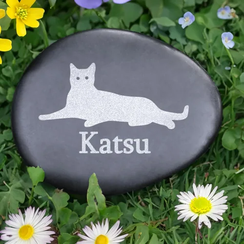 Vista 9 de Regalos conmemorativos para gatos, piedra conmemorativa personalizada para mascotas, lápida conmemorativa para gatos, marcadores de tumbas de gatos