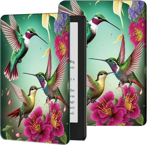 Vista 15 de Funda para Kindle de 6 pulgadas (11.ª generación, versión 2024/2022) delgada de piel sintética, ajustable, multiángulo, Smart Shell con función