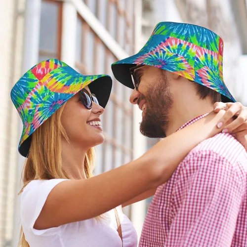 Vista 2 de Sombrero de pescador de mariquita blanca a la moda, ligero, para exteriores, para vacaciones en la playa, sombrero para mujer, vacaciones, viajes