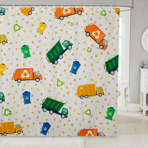 Vista 14 de Castle Fairy Cortina de ducha geométrica bohemia tribal exótica para baño, juego de cortina de ducha para niños y adultos, cortina de baño retro