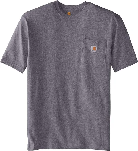 Vista 5 de Carhartt Camiseta de manga corta pesada con bolsillo para hombre