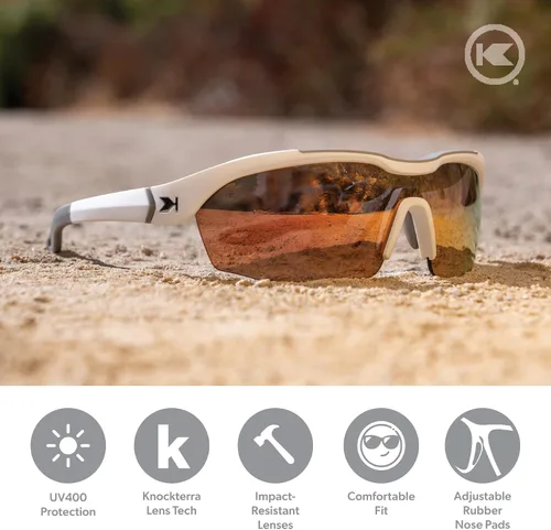 Vista 2 de Knockaround Kinetics Sport Sunglasses for Men & Women - Wraparound Sunglasses - UV400 Protection - Running, Golf, Baseball