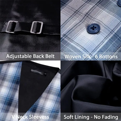 Vista 2 de Business Vest Jacket Fashion Casual Classic Men's Slim Single Breasted Four Seasons