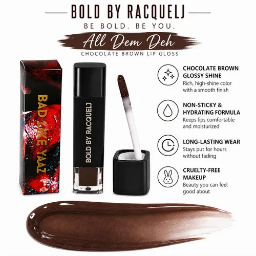 Vista 2 de Brillo de labios altamente pigmentado Efecto de brillo Ultra Hi Beam, hidratante, antiadherente, alto brillo, larga duración, libre de crueldad