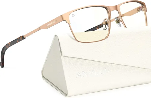 Vista 8 de ANYLUV Blue Light Glasses for Men/Women, Lightweight Blue Light Blocking Glasses, Anti-Eye Strain Computer Glasses for Gaming