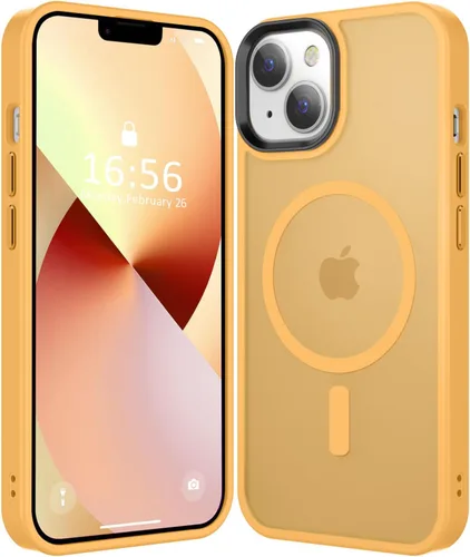 Vista 32 de Fuerte magnético para iPhone 11, compatible con Magsafe, [resistente a caídas de 13 pies] Funda trasera translúcida mate con sensación de piel