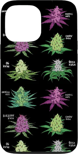 Vista 24 de Weed Pattern Kind of Weed Pot Stoner Marihuana Cannabis Leaf Case para iPhone 17