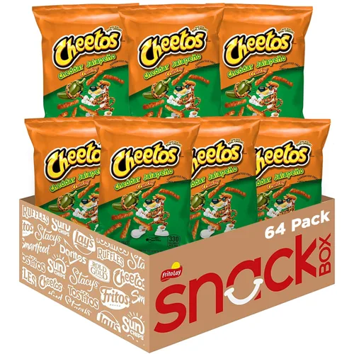 Vista 13 de Cheetos - Bocadillos con sabor a queso, crujientes, 2 onzas (paquete de 64)