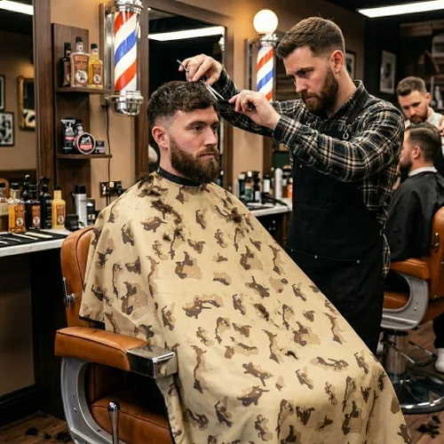 Vista 2 de Campbell's Capa de camuflaje para peluqueros y estilistas