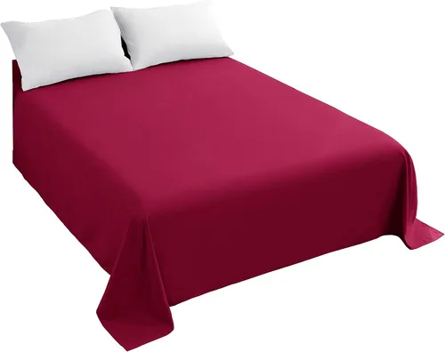 Vista 9 de Sfoothome Sábana encimera de tamaño matrimonial – Microfibra cepillada extra suave, lavable a máquina, sin arrugas (beige, matrimonial)