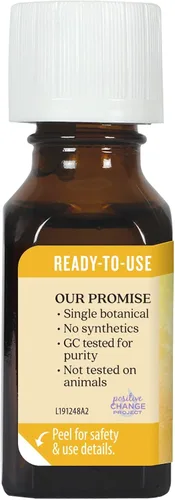 Vista 3 de Aura Cacia Aceite esencial de madera de Buda en aceite de jojoba GC/MS probado para pureza 0.5 onzas líquidas