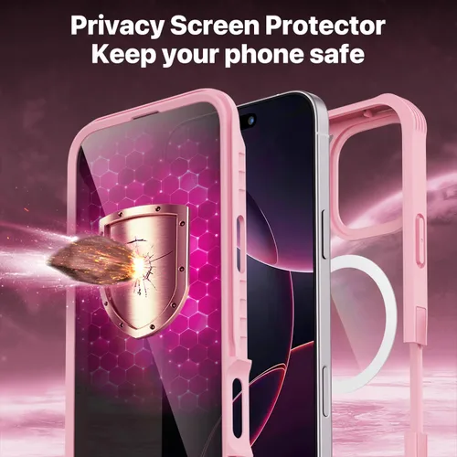Vista 245 de CENHUFO Funda de privacidad para iPhone 11 Pro, funda de cuerpo completo con protector de pantalla de privacidad de vidrio templado 9H integrado