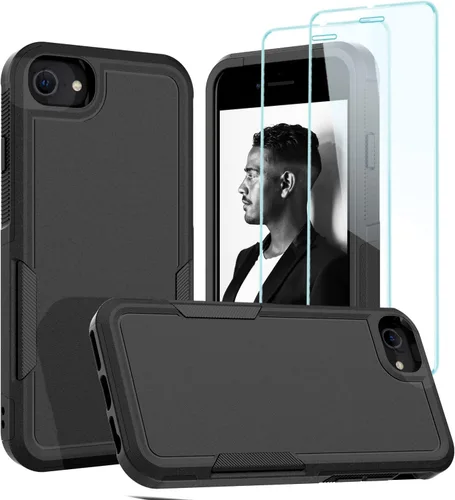 Vista 81 de Jeylly Funda para iPhone SE/Funda para iPhone 5S, Exterior de Plástico Duro que Absorbe Golpes + Interior de Silicona de Goma Defensor contra