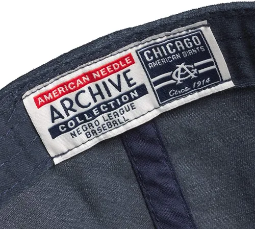 Vista 2 de AMERICAN NEEDLE - Sombrero Archive Negro, ajustable, vintage, de béisbol, con logo del