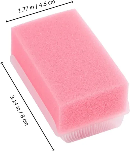 Vista 7 de Cepillo de esponja de masaje para entrenamiento sensorial, 2 piezas, para exfoliación corporal suave y estimulación de la piel, portátil y ligero