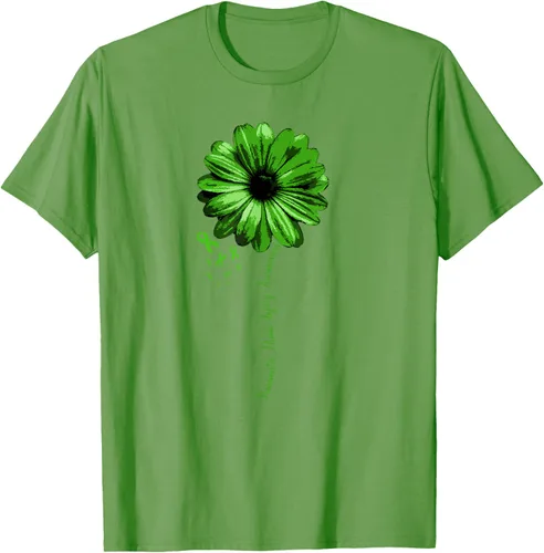 Vista 15 de Camiseta de conciencia de lesiones cerebrales traumáticas con cinta verde guerrero, Negro, S