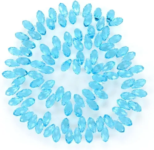Vista 13 de 200pcs Checa 0.472 in Lágrima facetada Briolette Cristal Perlas Colgante de gota a granel Amatista Púrpura