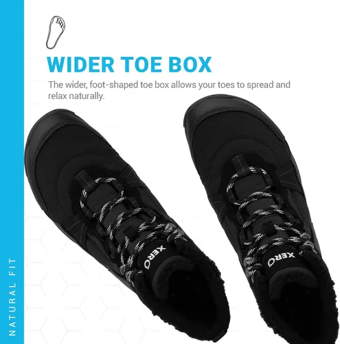 Vista 2 de Xero Shoes Alpine - Botas de nieve para hombre, aisladas, para exteriores, impermeables, para invierno