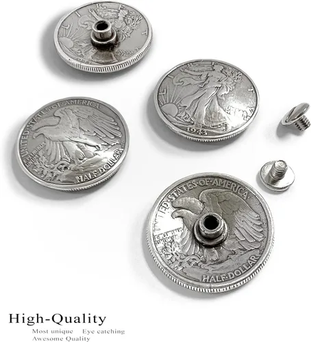 Vista 2 de American Eagle Half Dollar - Moneda de reproducción de 1-1/4 pulgadas (2 unidades)