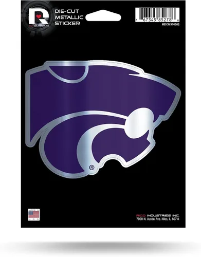 Vista 14 de Rico Industries NCAA - Calcomanía metálica troquelada de 5 x 7 pulgadas (decoración automática o para el hogar)