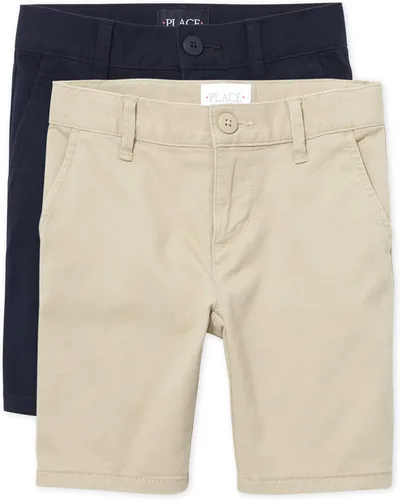 Vista 5 de The Children's Place Pantalones chinos ajustados para bebés y niños pequeños