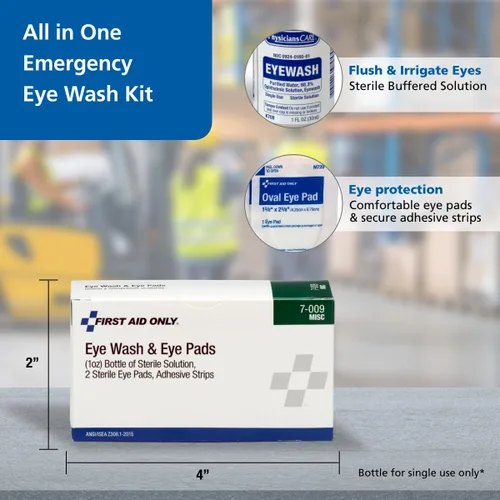 Vista 2 de First Aid Only, 7-009. Kit de loción ocular de 5