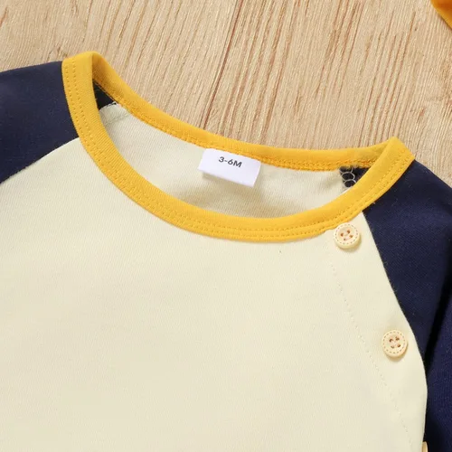 Vista 5 de Ropa para bebé niño, sudadera para otoño e invierno, trajes de manga larga con bolsillo, sombreros, 3 piezas