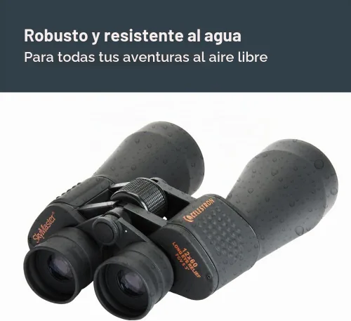 Vista 5 de Celestron SkyMaster binoculares 12 x 60 Prismáticos de astronomía de campo ancho, óptica BaK-4 multicapa, cómoda visualización de mano, estuche