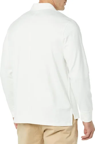 Vista 2 de Tienda Essentials Men's Organic Cotton Long Sleeve Rugby Top (Previously Tienda Aware)