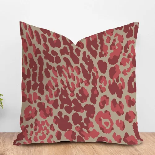 Vista 45 de ArogGeld Funda de almohada para sofá, guepardo y leopardo, estampado de leopardo, funda de cojín decorativa de granja para sala de estar