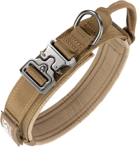 Vista 19 de EXCELLENT ELITE SPANKER Collar de nailon para cachorro, ajustable, suave, acolchado, resistente, hebilla de liberación rápida, ligero, sin Negro