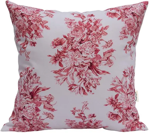 Vista 12 de TangDepot - Fundas de almohada decorativas 100% de algodón con estampado floral, fundas de almohada hechas a mano - (12 x 12 pulgadas, Negro Claro)
