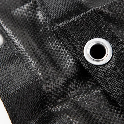 Vista 7 de Defender Cubierta para alberca enterrada, de malla resistente, rectangular, para invierno., Negro
