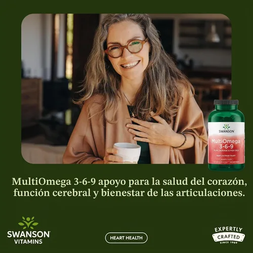 Vista 2 de Swanson MultiOmega 3-6-9 Lino sin OMG