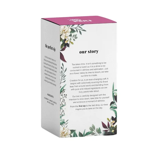 Vista 3 de The Spice Hut Berry Bliss Caja de té de hierbas, 16 bolsas de té, el primer sorbo de té (SHBX103)