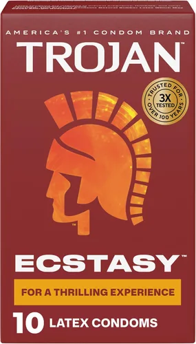 Vista 20 de Trojan Bareskin - Preservativos finos, paquete variado Everythin, condón de látex lubricado, 10