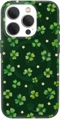 Vista 9 de VELVET CAVIAR Funda compatible con MagSafe para iPhone 15, probada en caídas de 10 pies, estampado de leopardo y amatista morada