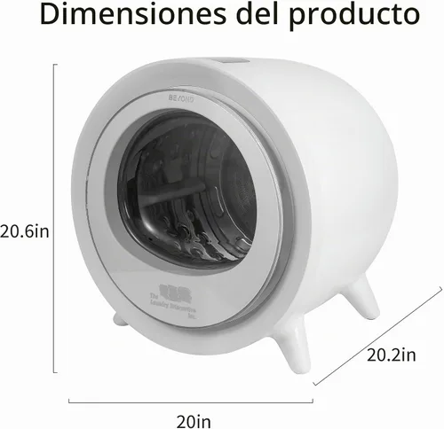 Vista 8 de Beyond AI - Secadora portátil compacta y ligera (blanco)